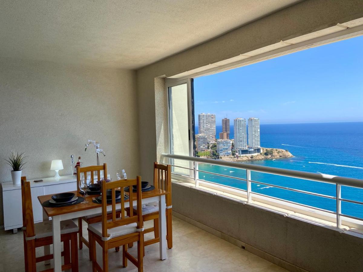 Apartamento Torre Levante, Primera Linea De Playa 베니돔 외부 사진
