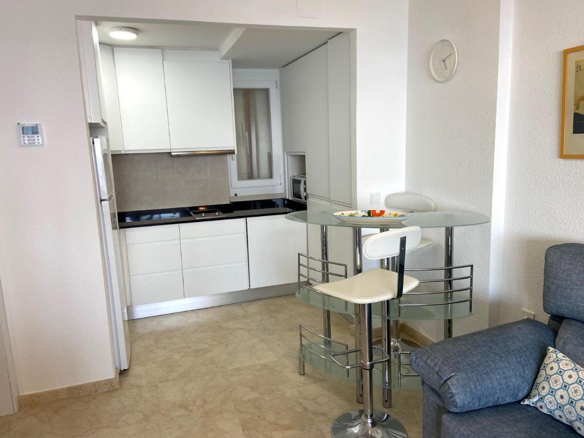 Apartamento Torre Levante, Primera Linea De Playa 베니돔 외부 사진